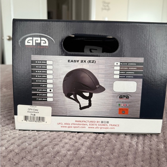 GPA Black Riding Helmet - Picture 6 of 8